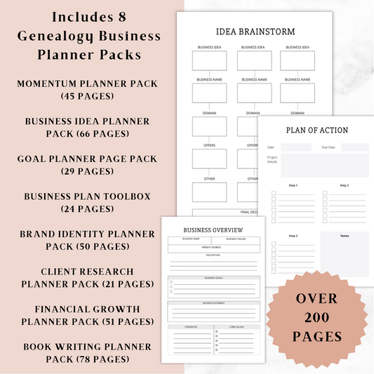 Work: The Ultimate Genealogy Business Bundle (Digital Download)