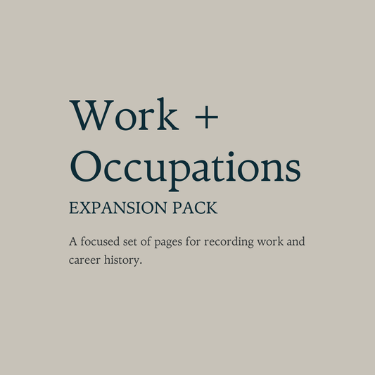 Expansion Pack: Work and Occupations